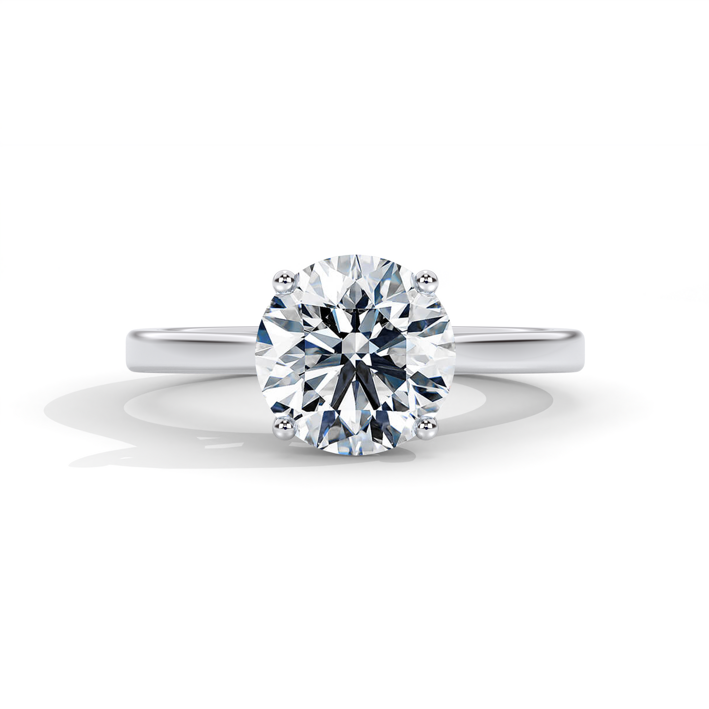 Ora Engagement Ring - 18K White Gold