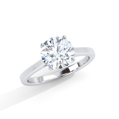 Ora Engagement Ring - 18K White Gold