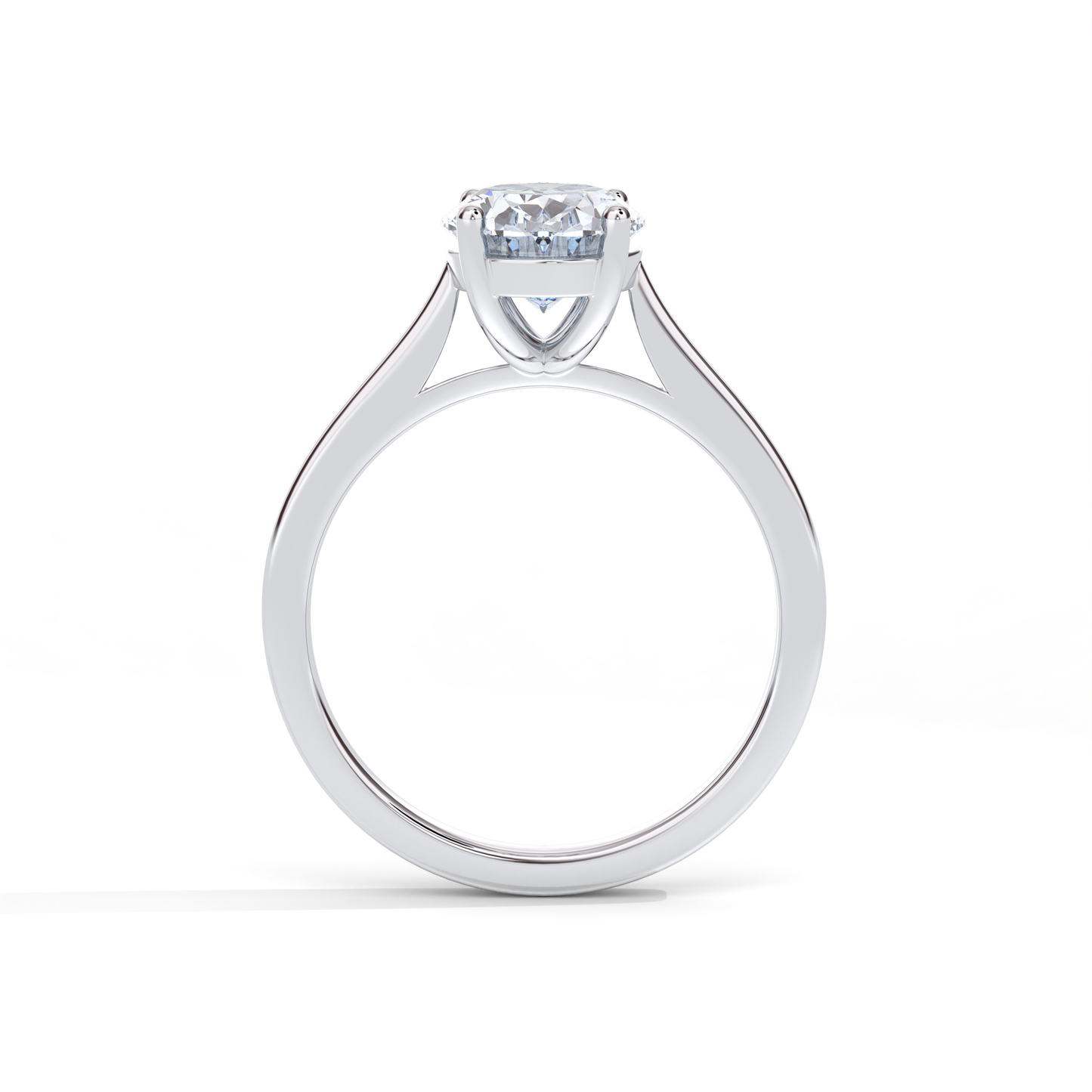 Ora Engagement Ring - 18K White Gold