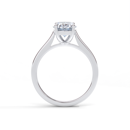 Ora Engagement Ring - 18K White Gold