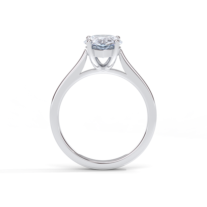 Ora Engagement Ring - 18K White Gold