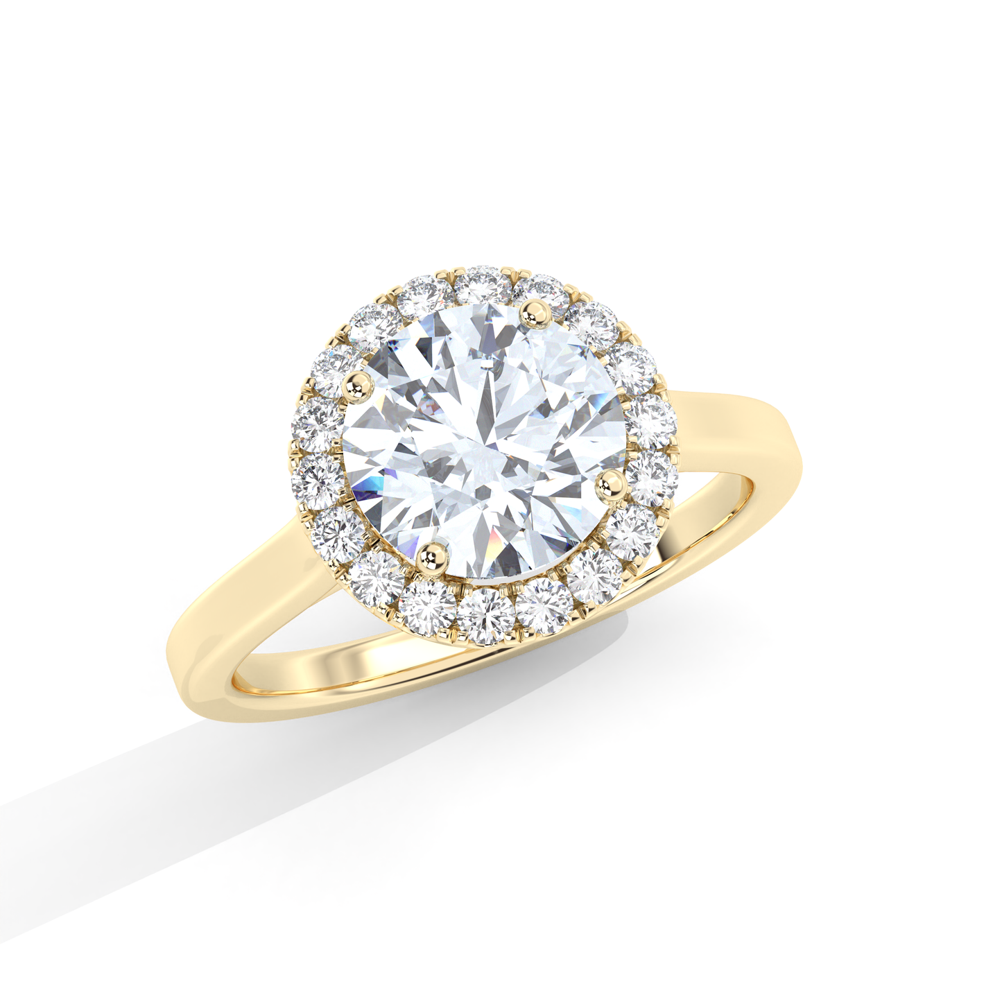 Rexa Engagement Ring - 18K Yellow Gold