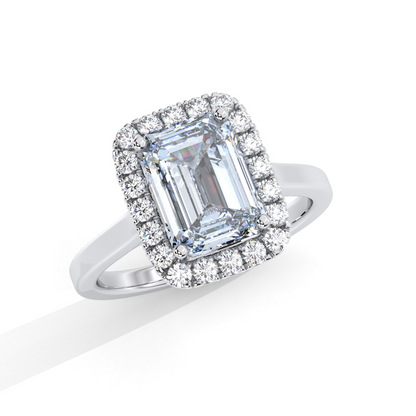 Rexa Engagement Ring - 18K White Gold