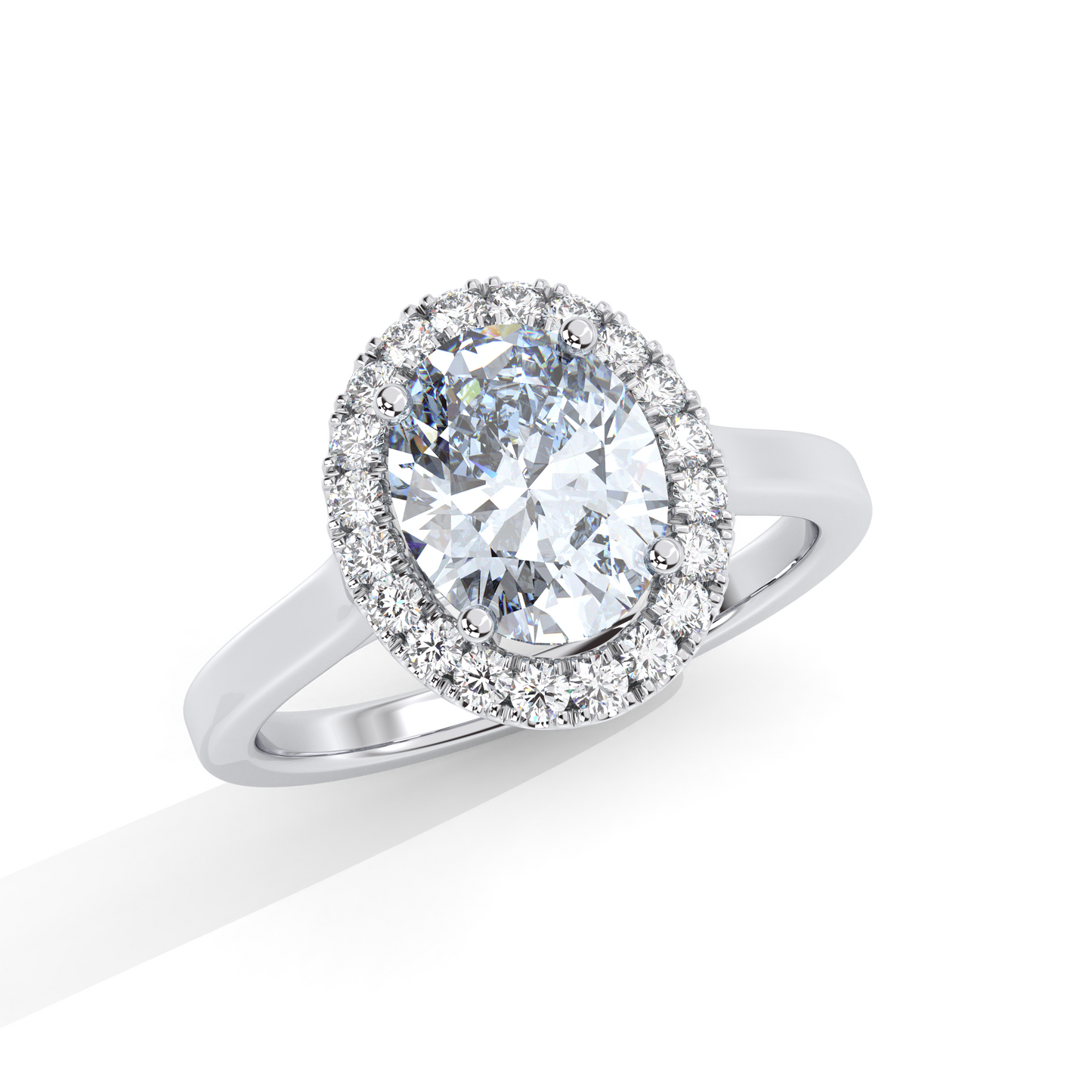 Rexa Engagement Ring - 18K White Gold