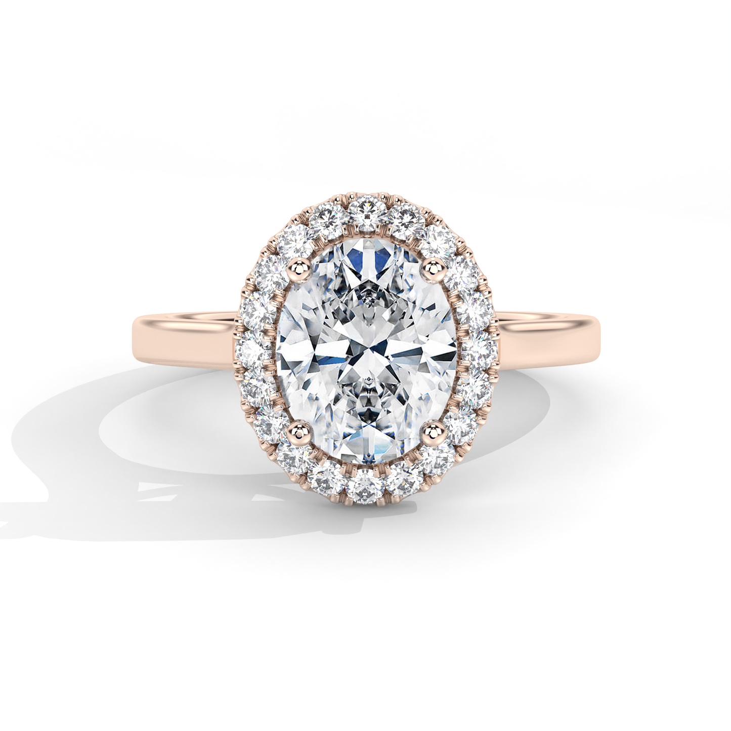 Rexa Engagement Ring - 18K Rose Gold