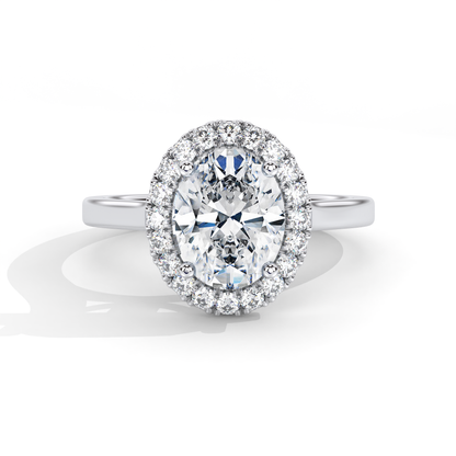 Rexa Engagement Ring - 18K White Gold