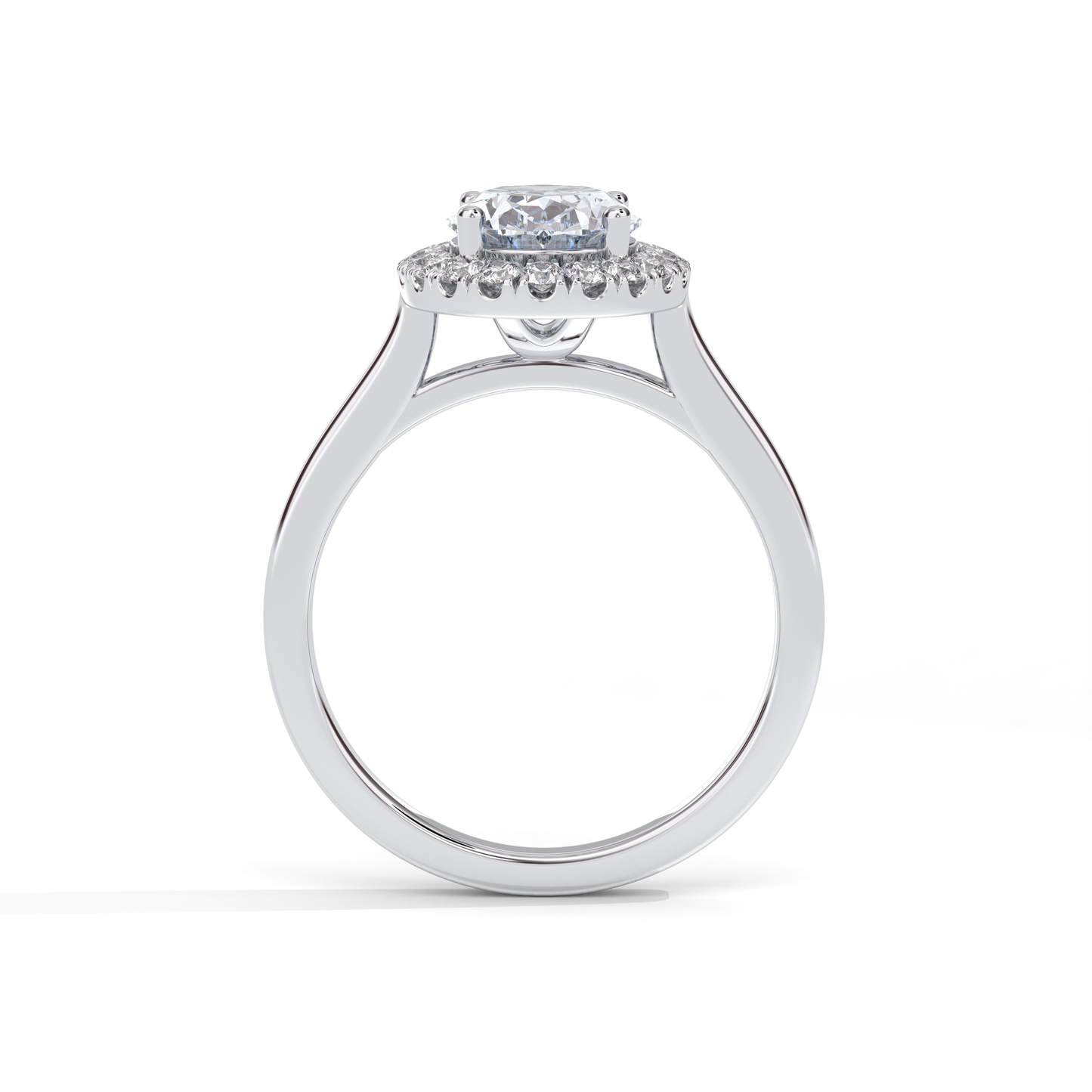 Rexa Engagement Ring - 18K White Gold