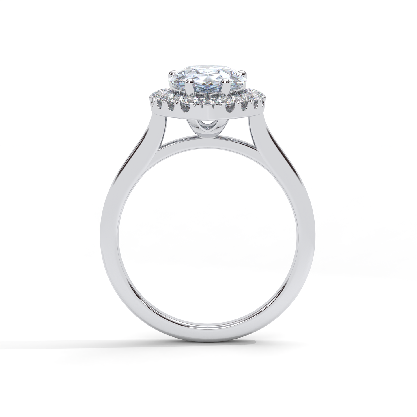 Rexa Engagement Ring - 18K White Gold