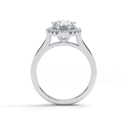 Rexa Engagement Ring - 18K White Gold