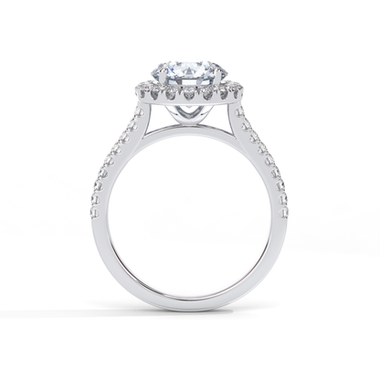 Solis Engagement Ring - 18K White Gold