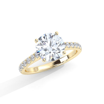 Vita Engagement Ring - 18K Yellow Gold