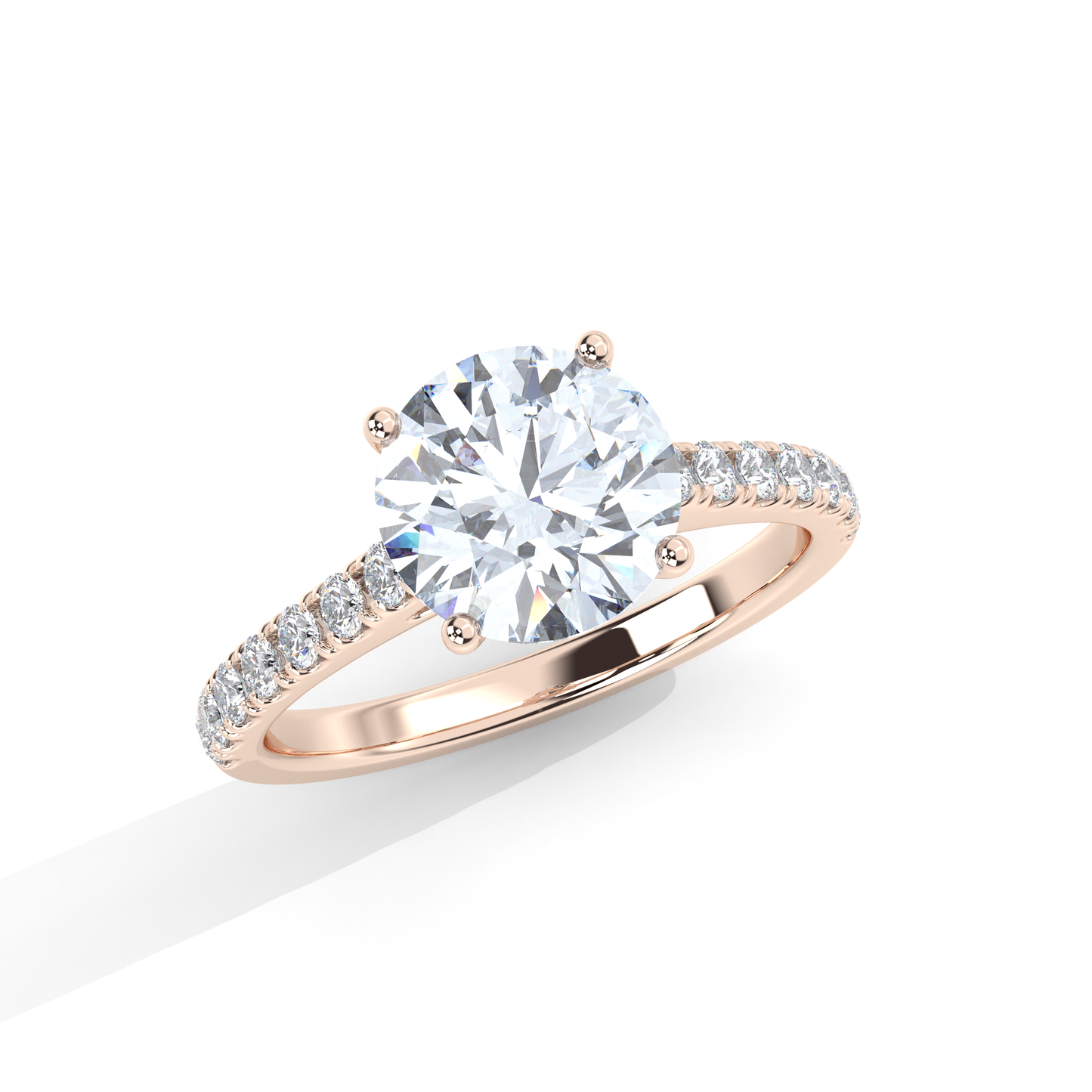 Vita Engagement Ring - 18K Rose Gold