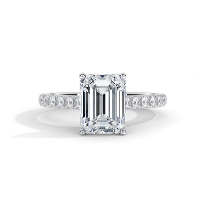 Vita Engagement Ring - 18K White Gold