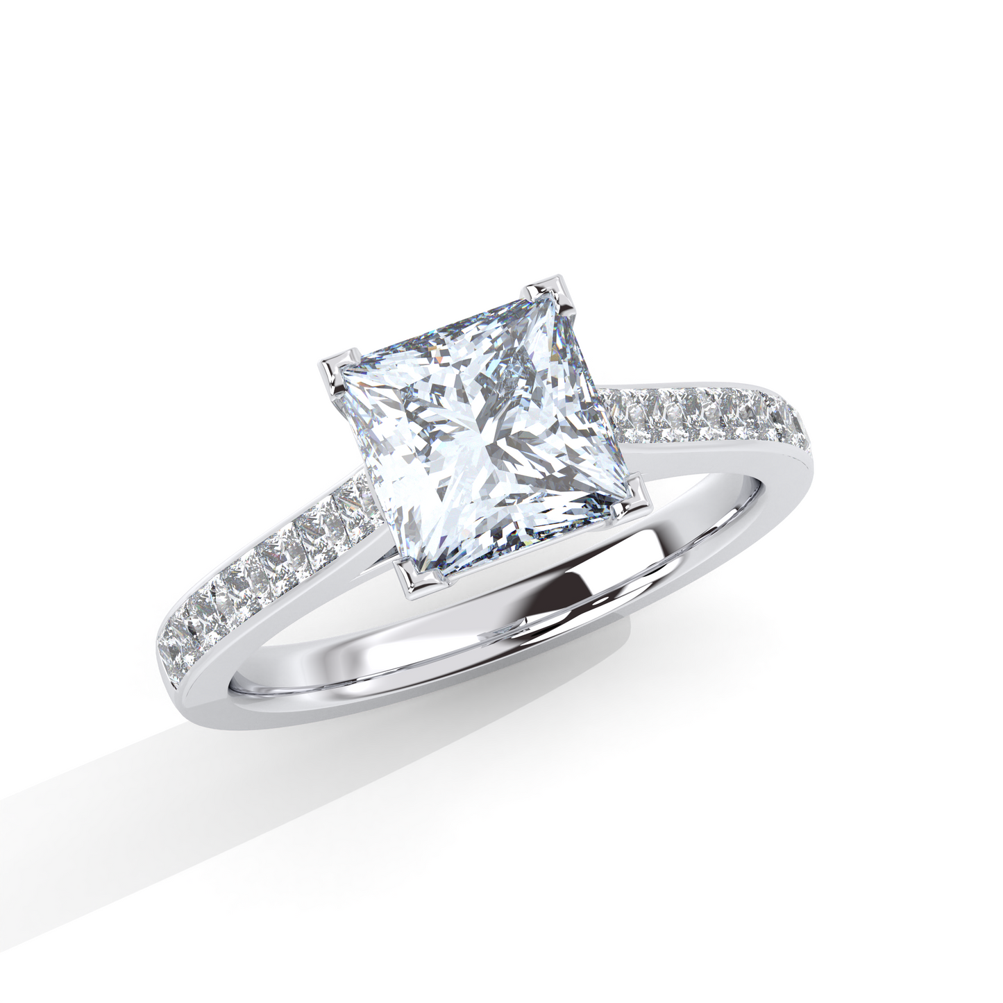 Helios Princess Engagement Ring