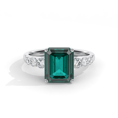 Aura Emerald Engagement Ring