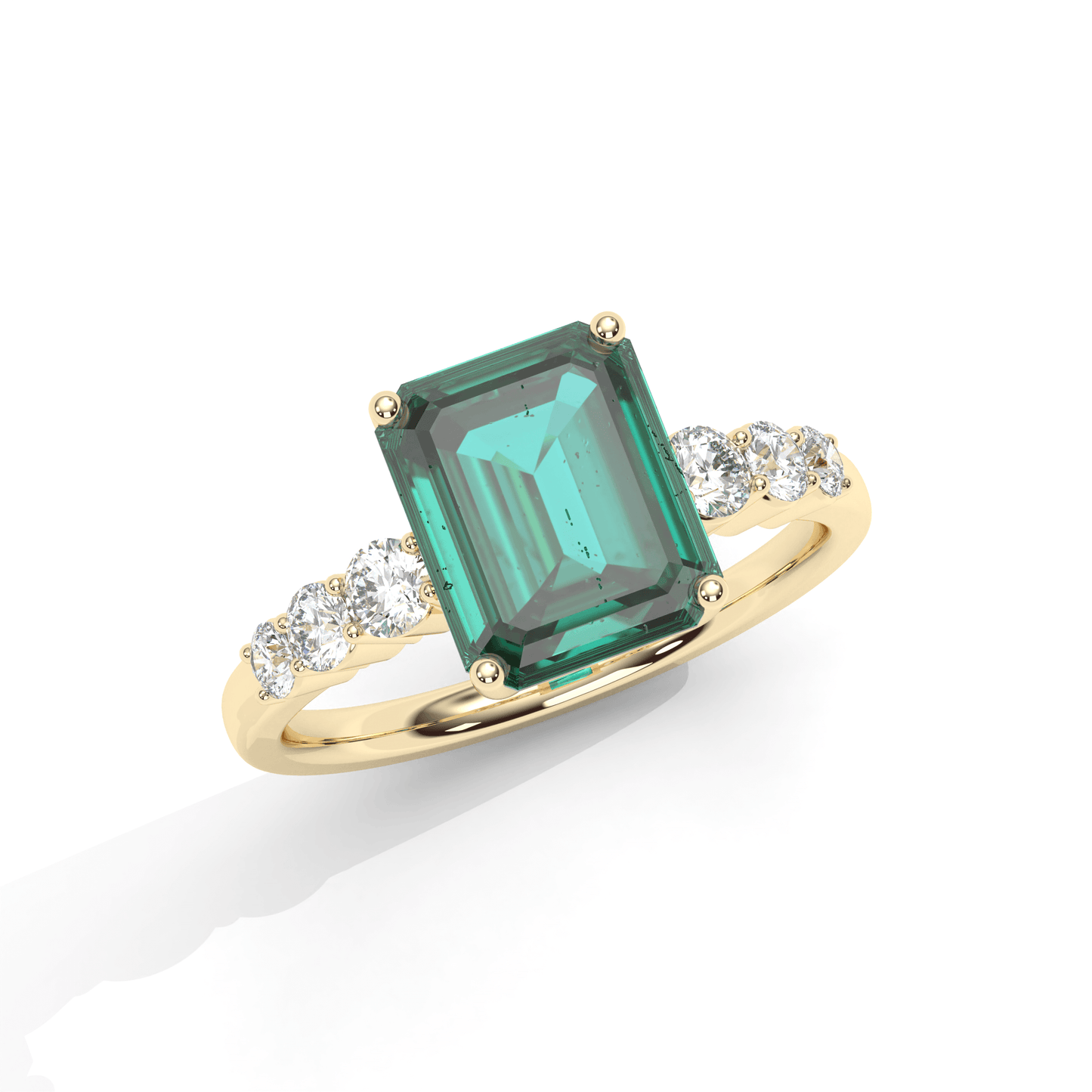 Aura Emerald Engagement Ring