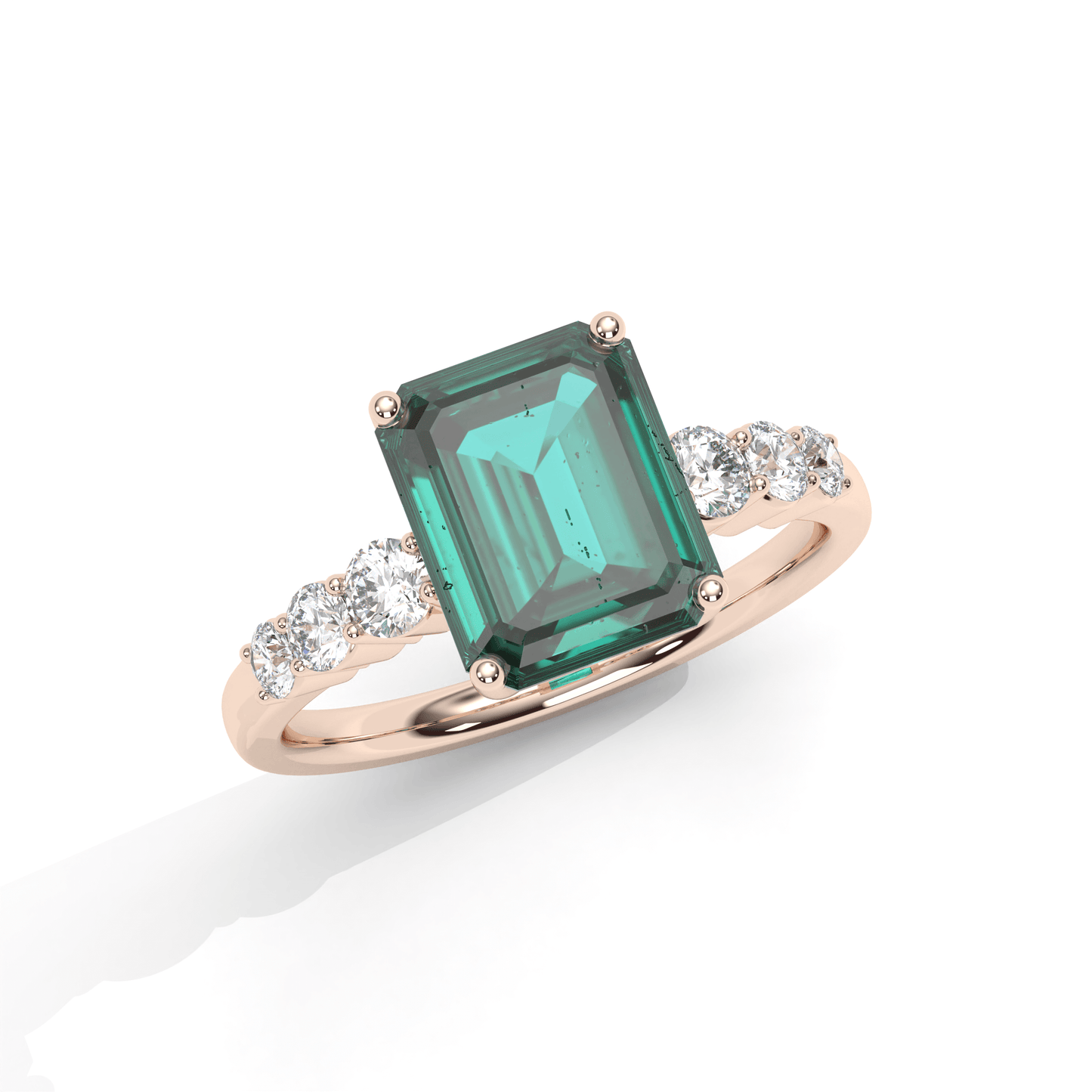 Aura Emerald Engagement Ring