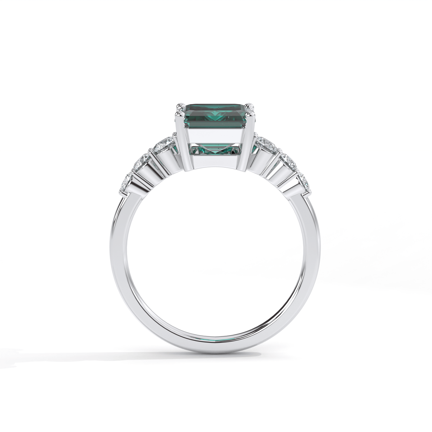 Aura Emerald Engagement Ring