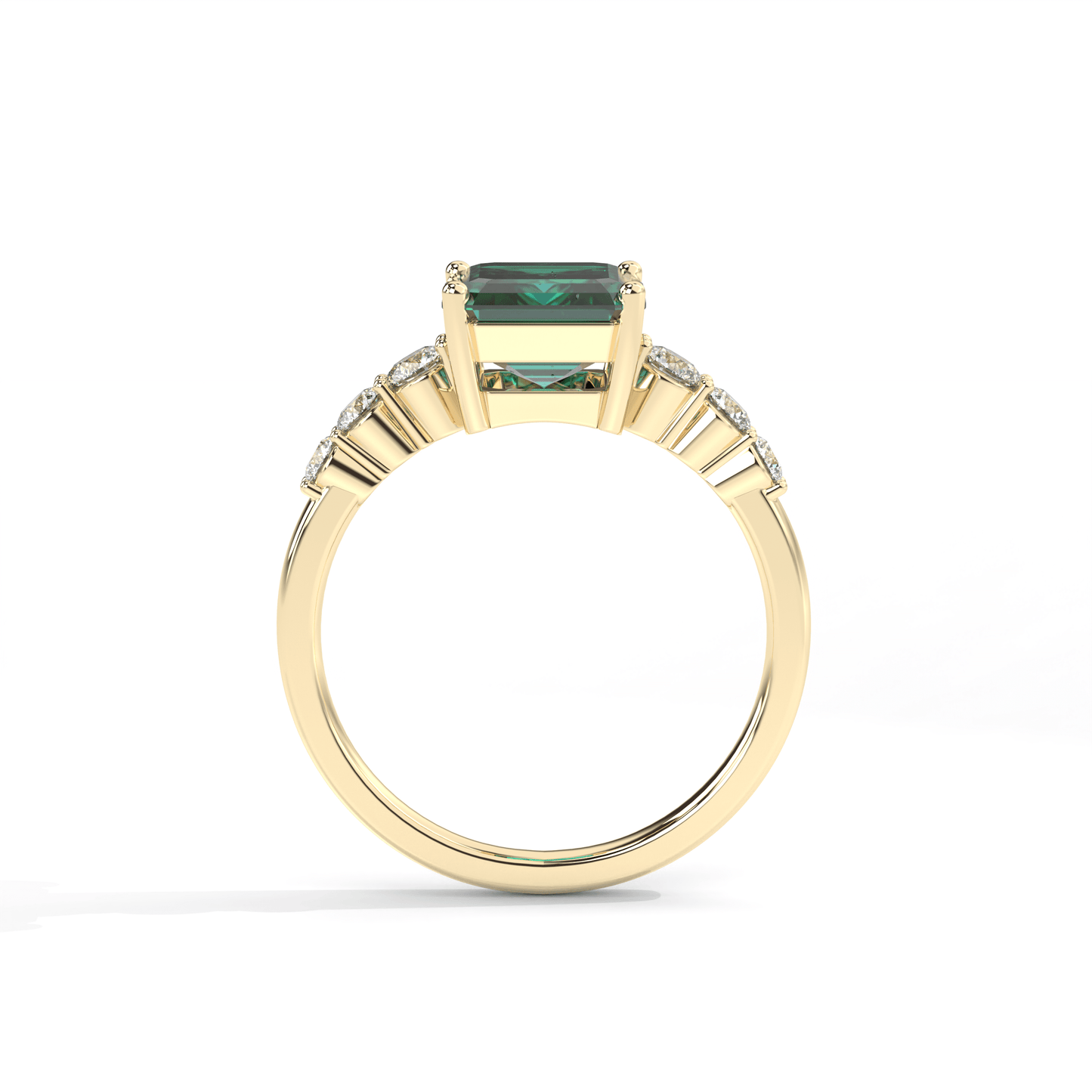 Aura Emerald Engagement Ring