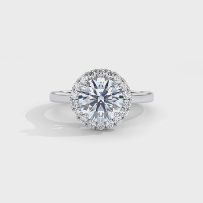 Rexa Engagement Ring - 18K White Gold