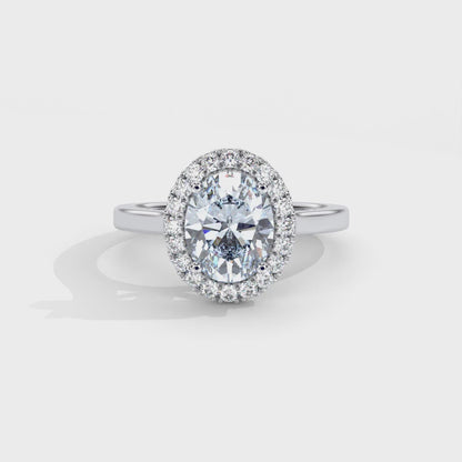 Rexa Engagement Ring - 18K White Gold