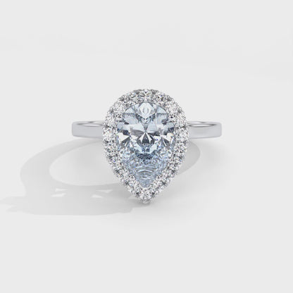 Rexa Engagement Ring - 18K White Gold